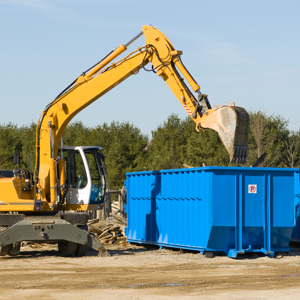 what are the rental fees for a residential dumpster in Bartow GA